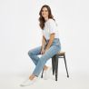 Buy Industrial Design Bar Stool - Wood & Steel - 45cm - New Edition - Metalix Light grey 60153 at MyFaktory